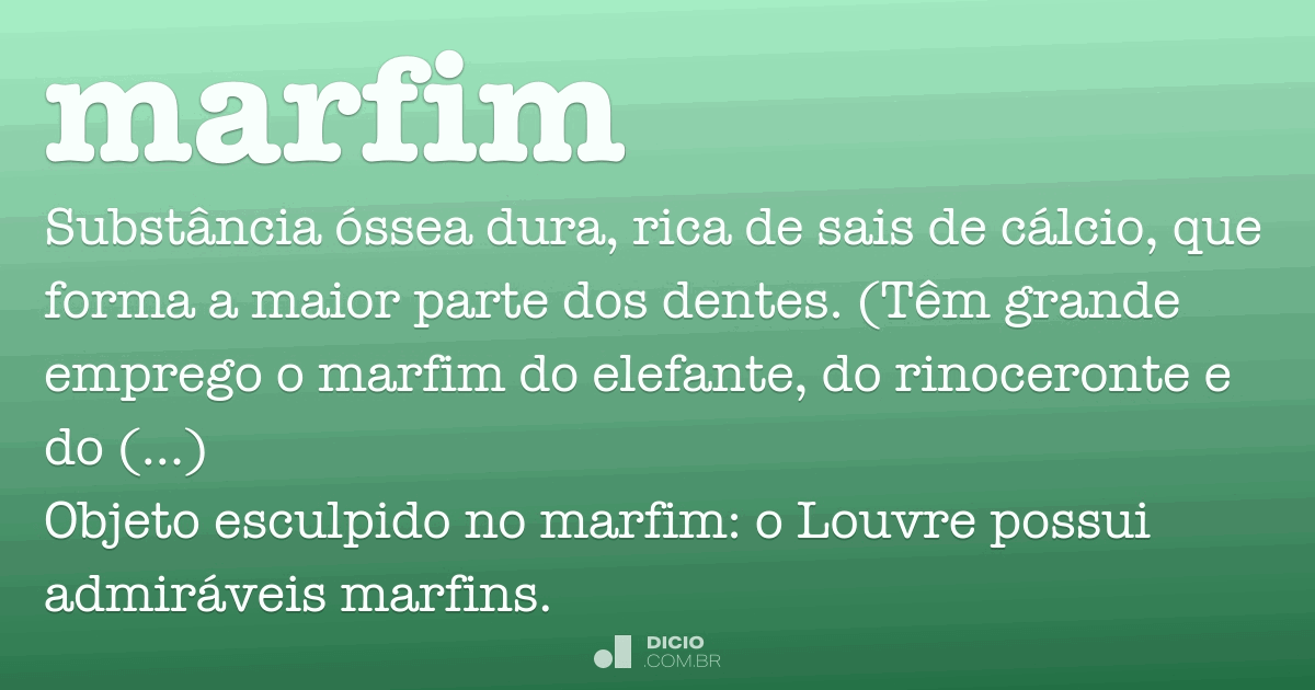 Marfim Dicionário Online de Português