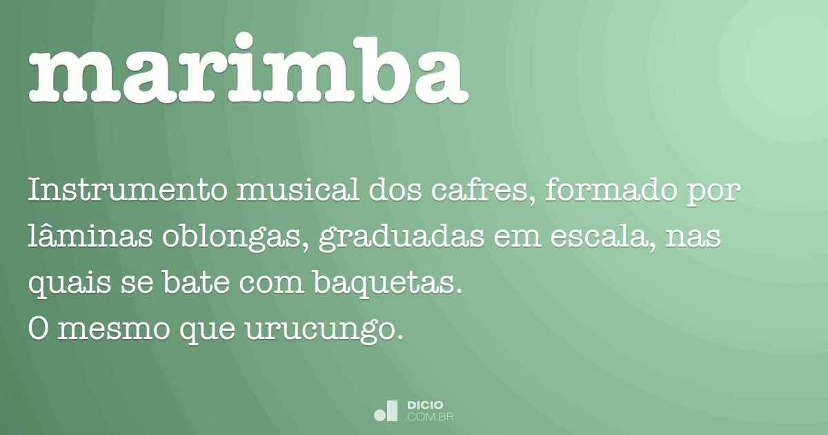 Marimba Dicio, Dicionário Online de Português