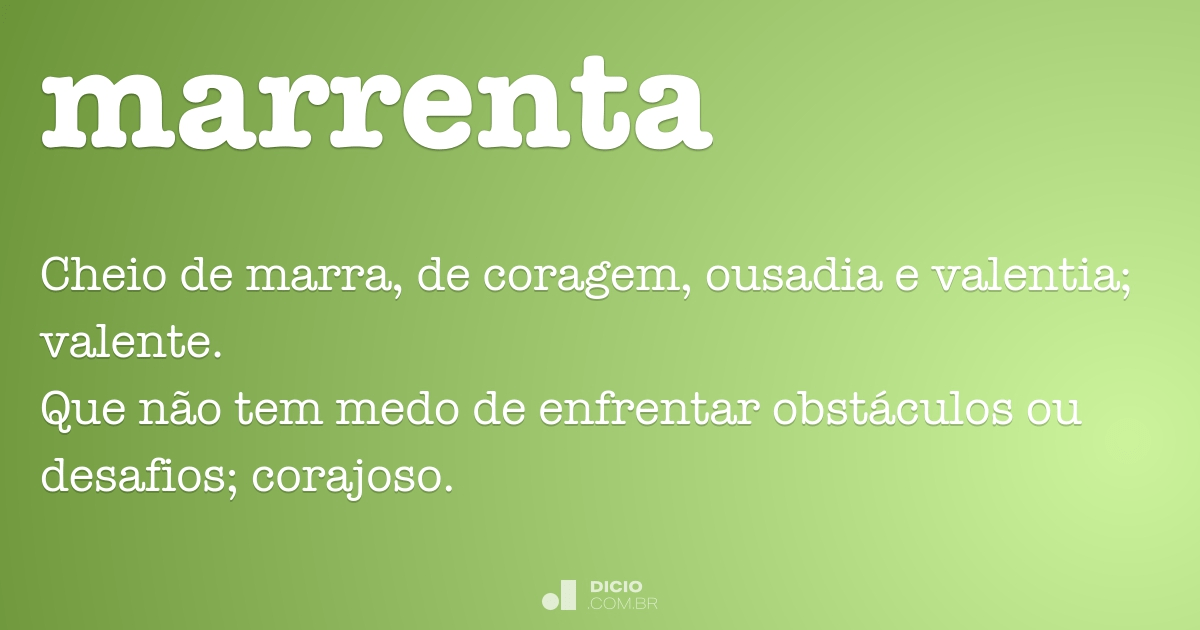 Marrenta Dicio, Dicionário Online de Português