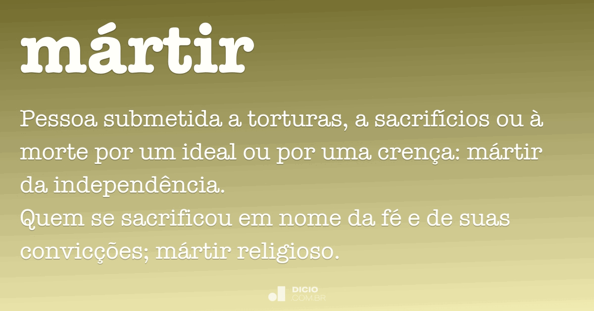 Mártir Dicio, Dicionário Online de Português