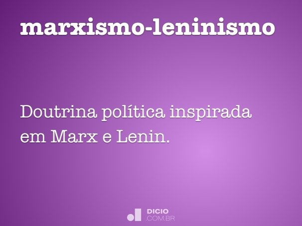 marxismo-leninismo