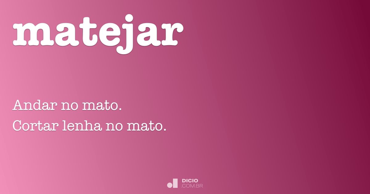 Mate - Dicio, Dicionário Online de Português