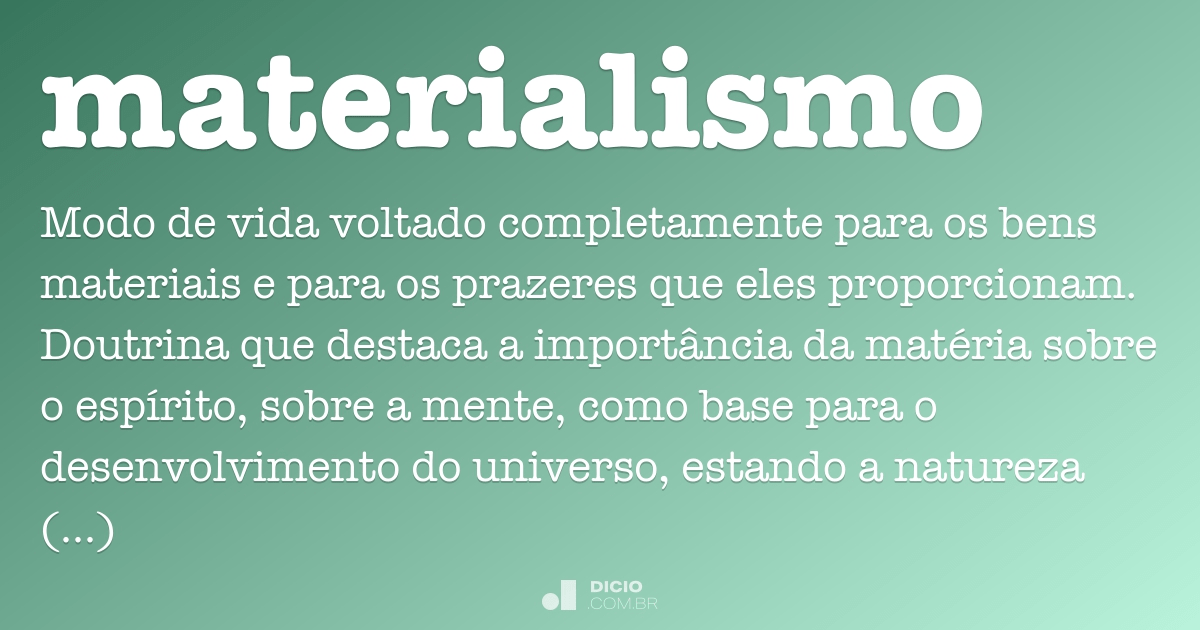 materialismo