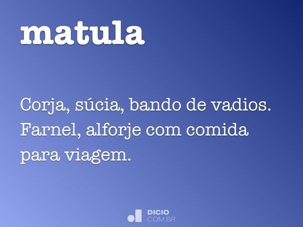 Matué - Dicio, Dicionário Online de Português