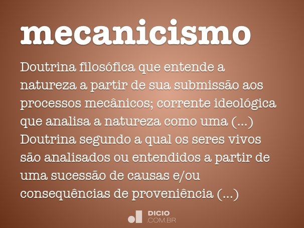 mecanicismo