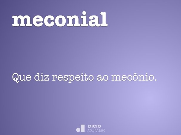 meconial