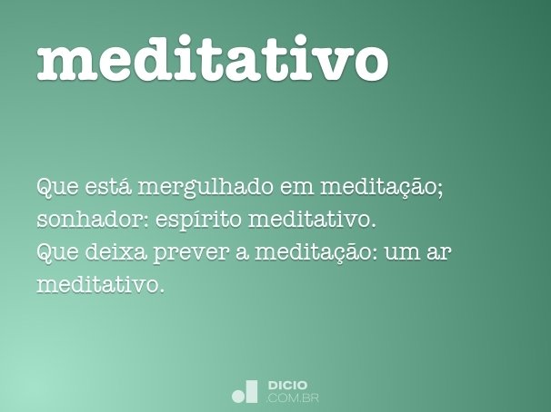 meditativo