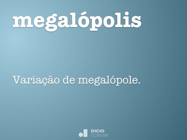 megalópolis