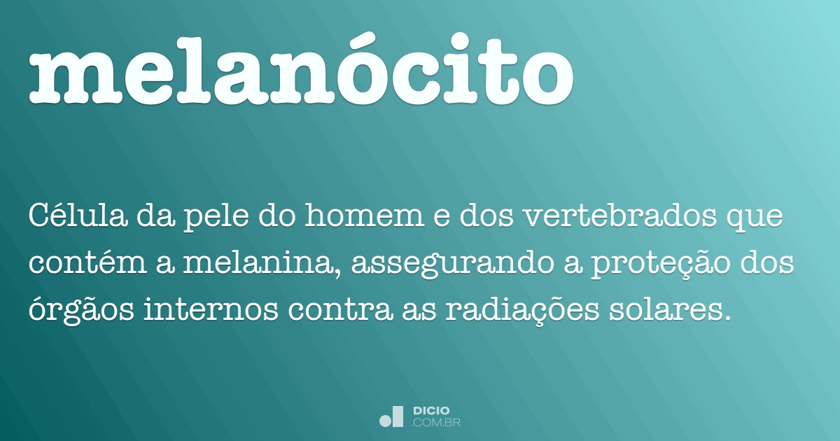 Melanócito Dicio, Dicionário Online de Português