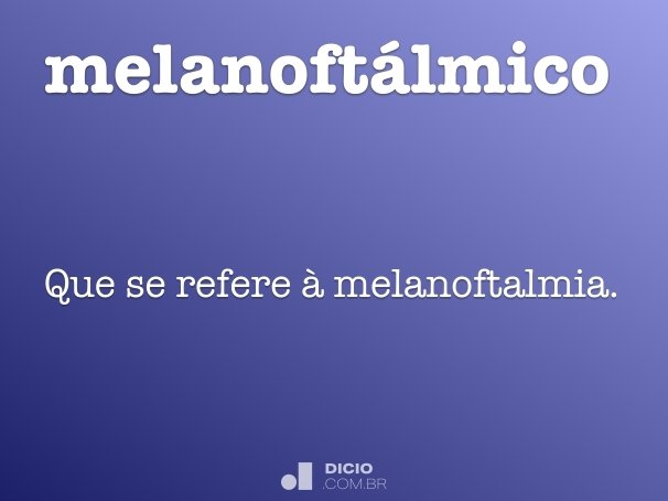 melanoftálmico