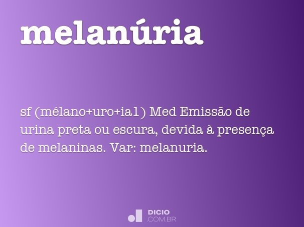 melanúria