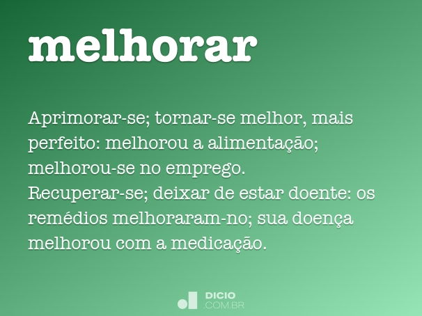 melhorar