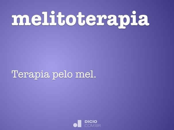 melitoterapia