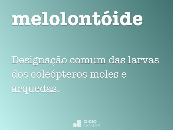 melolontóide