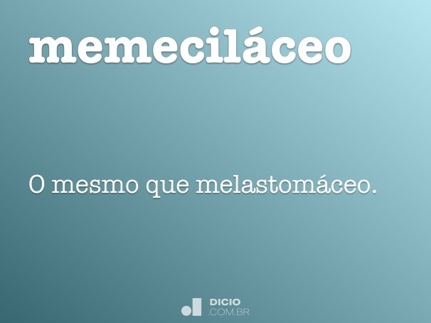 memeciláceo