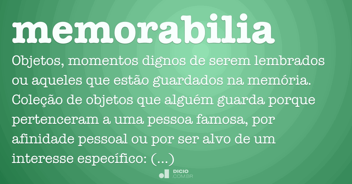 Memorabilia Dicio, Dicionário Online de Português