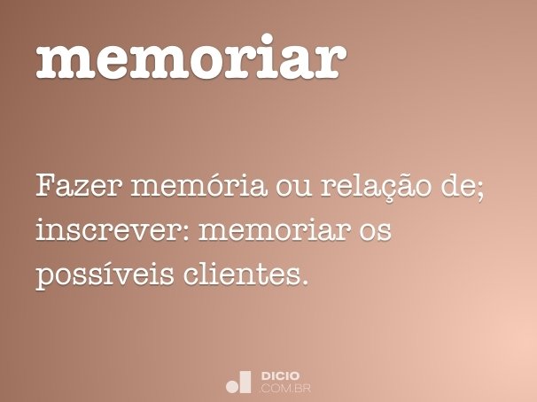 memoriar