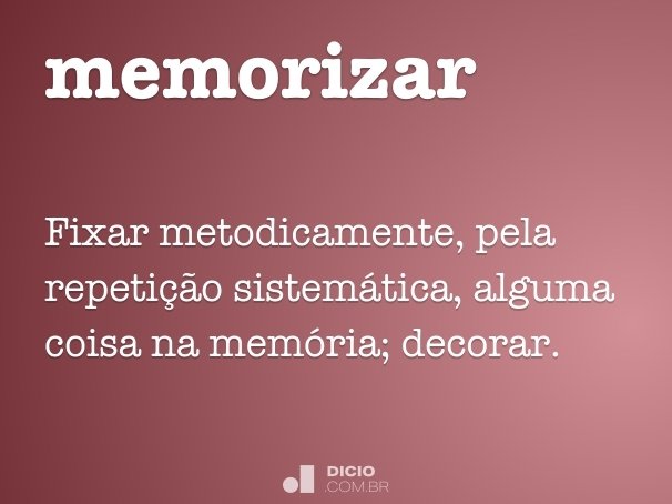 memorizar