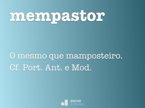 mempastor