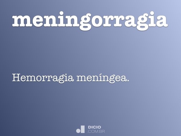 meningorragia