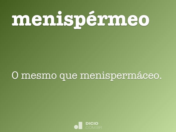 menispérmeo