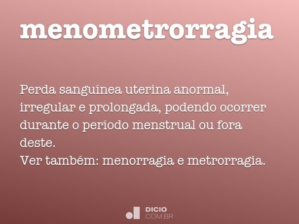 menometrorragia