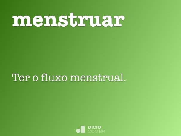 menstruar