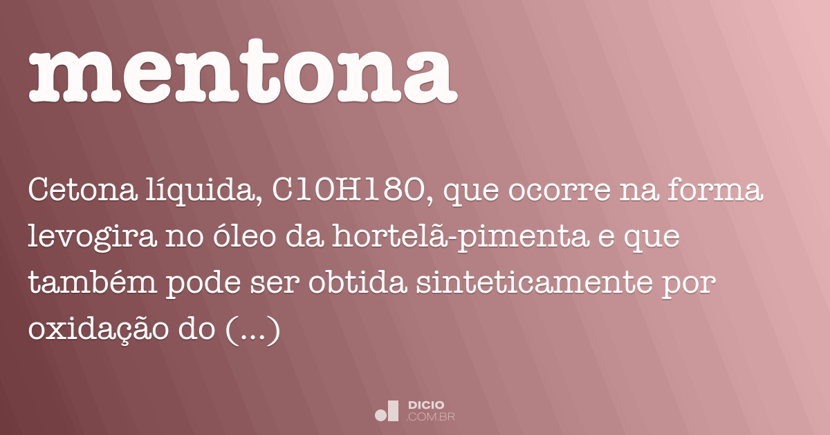 Mentona Dicio, Dicionário Online de Português
