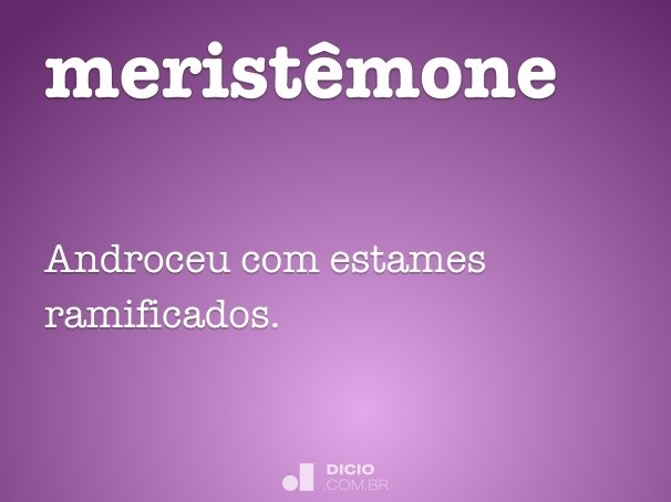 meristêmone