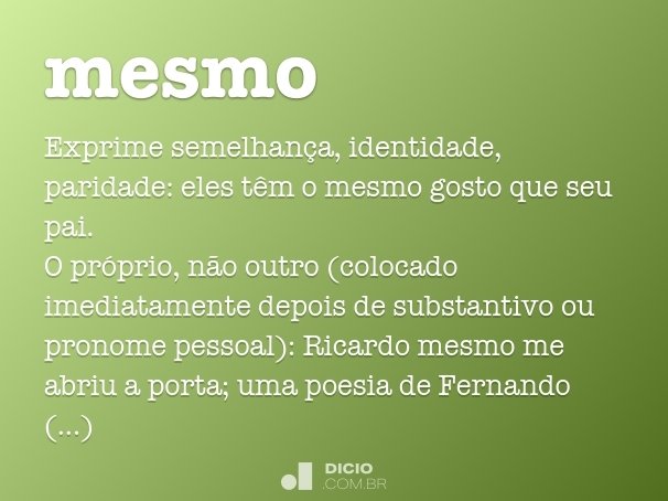 mesmo