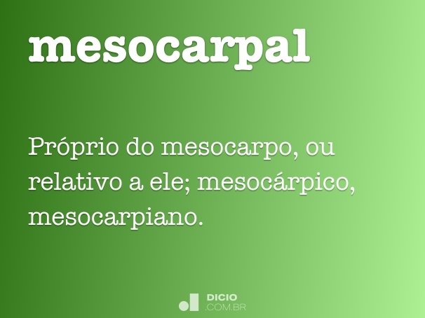 mesocarpal