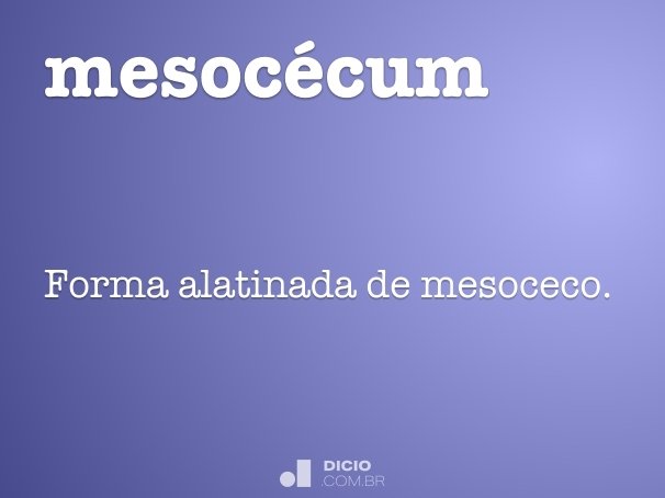 mesocécum