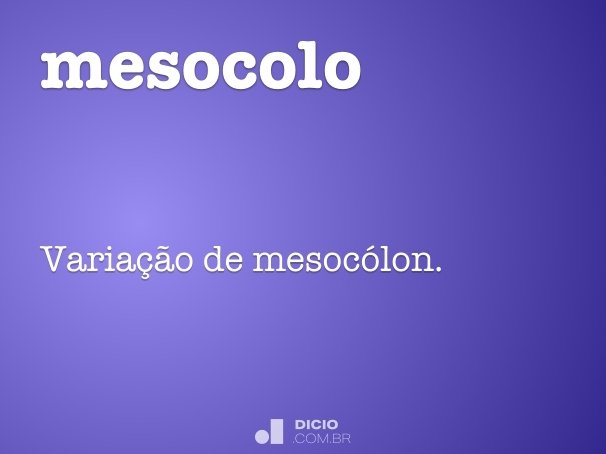 mesocolo