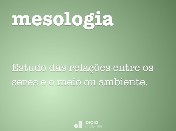 mesologia