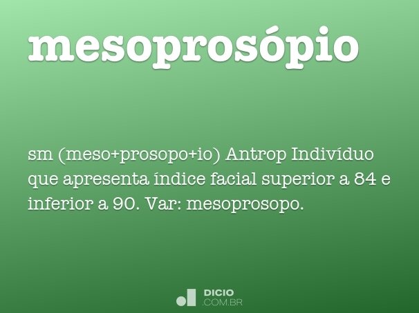 mesoprosópio