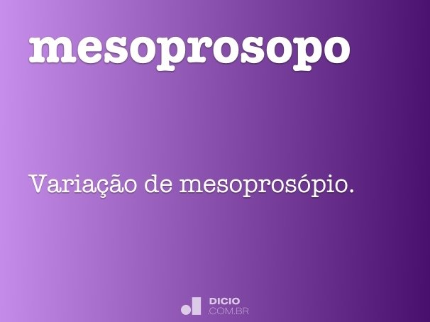 mesoprosopo