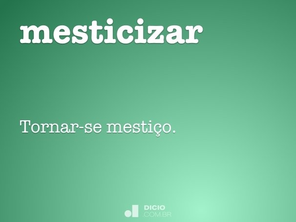 mesticizar
