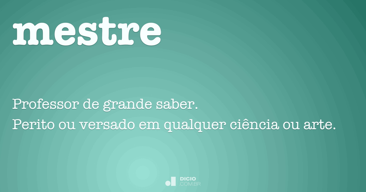 Mestra - Dicio, Dicionário Online de Português