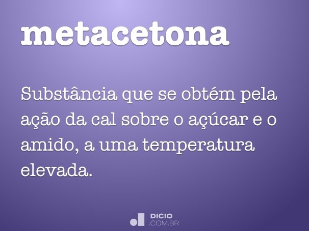 metacetona