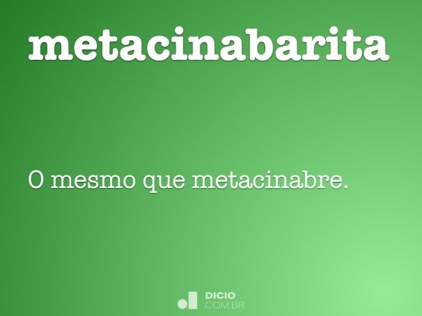 metacinabarita
