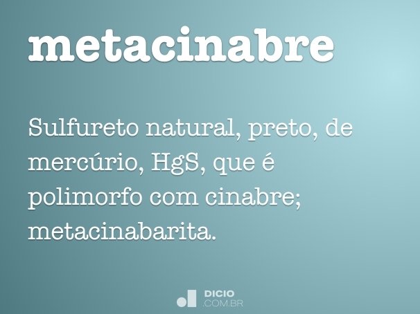 metacinabre