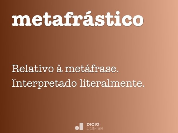 metafrástico