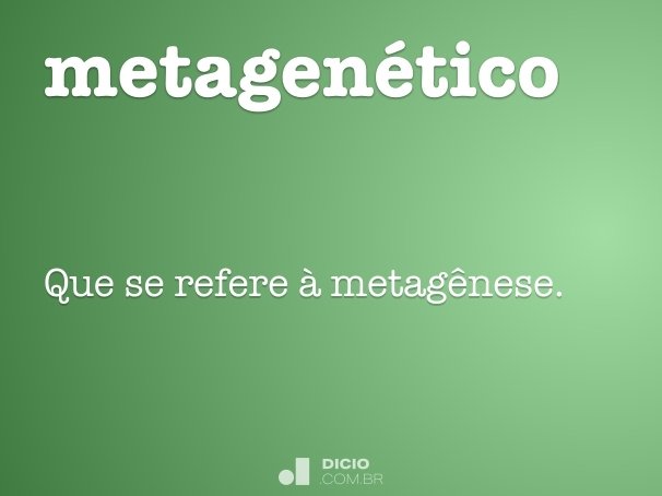 metagenético