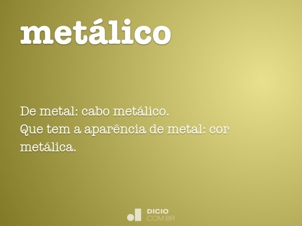 metálico