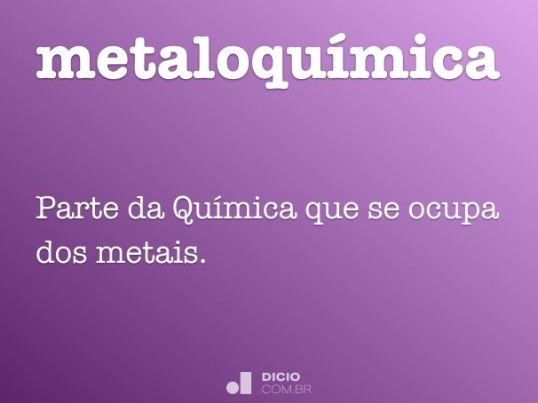 metaloquímica