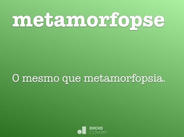 metamorfopse