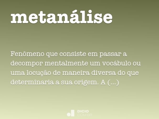 metanálise