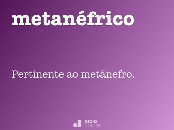 metanéfrico