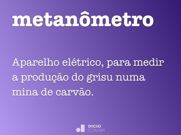 metanômetro