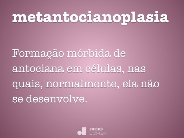metantocianoplasia